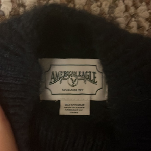 american eagle blue ombre mock neck sweater; never worn; size XS - Picture 3 of 5